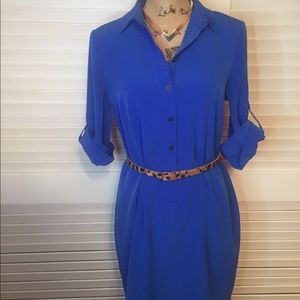 Button down collared dress